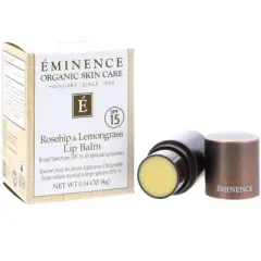 Eminence Rosehip & Lemongrass Lip Balm SPF15, 0.14 oz