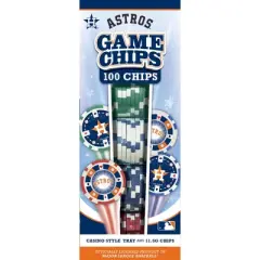 MasterPieces Casino Style 100 Piece Poker Chip Set - MLB Houston Astros