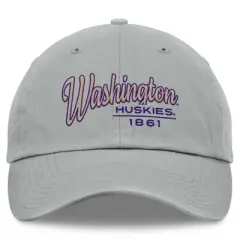 NCAA Washington Huskies Nico Cotton Hat: Adjustable Mens Baseball Cap