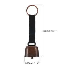 Unique Bargains Loud Bear Bells with Strap for Outdoor Camping Hiking Protection 2 Pcs