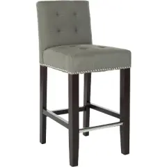 Thompson 23.9" Counter Stool w/ Silver Nail Heads  - Safavieh