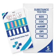 Mintegrity [5pk] 5 Panel Urine Drug Test Kits for Home | High Sensitivity Substance Screening Home Detection Urine Dip Card