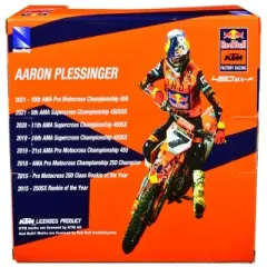 KTM 450 SX-F Motorcycle #7 Aaron Plessinger "Red Bull KTM Factory Racing" 1/12 Diecast Model by New Ray