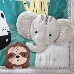 The Peanutshell Wild Kingdom Crib Bedding Set, 3pc to 12 Pc, Safari Animals