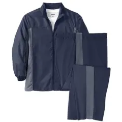 KingSize Men's Big & Tall Long Sleeve Colorblock Tracksuit
