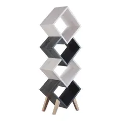 62.25" Braxett 4 Shelf Bookcase - miBasics