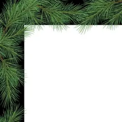 80pk Christmas Pine White/Black - Great Papers!: Winter Stationery Letterhead, Uncoated 8.5x11, 24lb, 80 Sheets