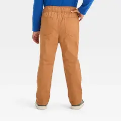 Toddler Boys' Fleece Lined Pull-On Pants - Cat & Jack&trade; Khaki