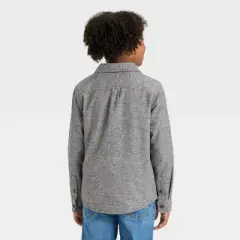 Boys' Long Sleeve Button-Down Flannel Shirt - Cat & Jack&trade;