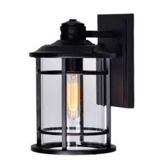 CWI Lighting,Belmont 1 Light Outdoor Black Wall Lantern