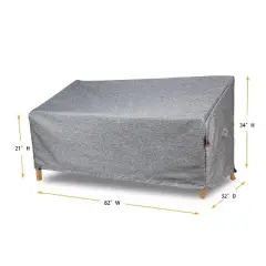 Summerset Shield Platinum 3-Layer Water Resistant Outdoor Sofa Cover, Grey Melange