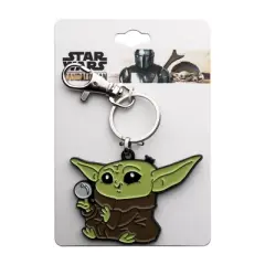 SalesOne LLC Star Wars The Mandalorian Grogu With Ball Enamel Pendant Keychain