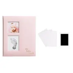 Pearhead Linen Baby Memory Book