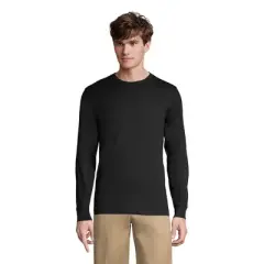 Lands' End School Uniform Men's Long Sleeve Essential T-shirt