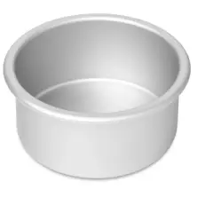 Last Confection 2-Piece Round Aluminum Cake Pan Set - 4" x 2" Deep