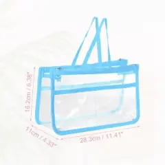 Unique Bargains EVA Zipper Clear Makeup Bags and Organizers 1 Pc