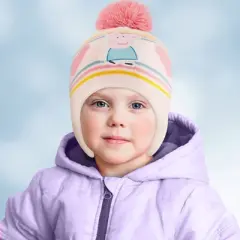 Peppa Pig Girls' Winter Hat and Mittens Set, Toddlers Age 2-4