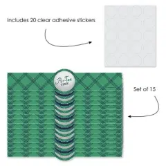Big Dot of Happiness Par-Tee Time - Golf - DIY Party Supplies - Birthday or Retirement Party DIY Wrapper Favors & Decorations - Set of 15