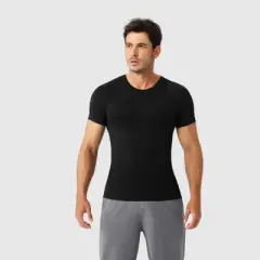 Anna-Kaci Active Men's Fitted Short Sleeve Performance T-Shirt with Stretch Fabric and Moisture-Wicking Comfort