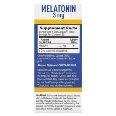 Superior Source Melatonin, 3 mg, 60 MicroLingual&reg; Instant Dissolve Tablets