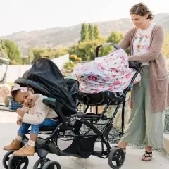 Bebe au Lait Pure & Simple 5-in-1 Cover with 2 Nursing Pads