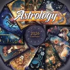 TF Publishing 13.5"x14.5" 2026 Astrology Wall Calendar
