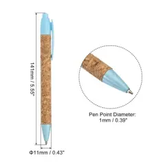Unique Bargains Paper Plastic Cork Medium Point Ballpoint Pens 10 Pcs