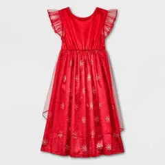 Toddler Girls' Disney Princess Fantasy NightGown - Red
