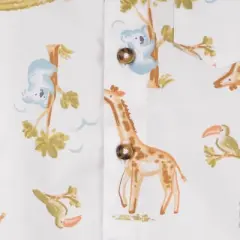 Carter's Just One You&reg; Baby Boys' Safari Top & Bottom Set - White/Brown