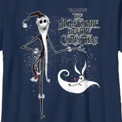 Boy's The Nightmare Before Christmas Jack Skellington Sandy Claws Logo T-Shirt