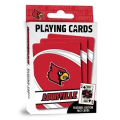 MasterPieces Officially Licensed NCAA Louisville Cardinals Playing Cards - 54 Card Deck for Adults