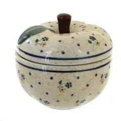 Blue Rose Polish Pottery 1425 Zaklady Apple Baker