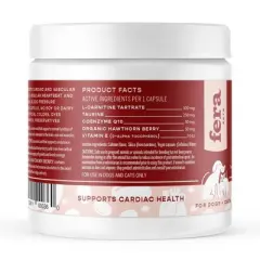 Fera Pet Organics Cardiac Heart Support Powder for Dogs and Cats - Fish Flavor