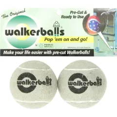 DMI Walkerballs Walker Tennis Ball Glides, Package of 2, Gray