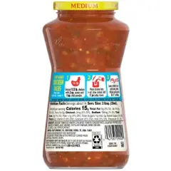 Pace Lower Sodium Chunky Medium Salsa, 16 oz Jar (Pack of 2)