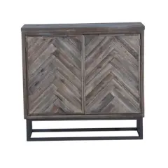 Alvara Court 2 Door Cabinet Brown - Treasure Trove Accents