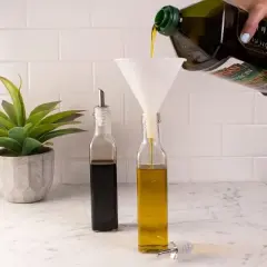 Hutzler 7 Piece Multi-Purpose Plastic Funnel Set with Mini-Funnels and Canning Funnel