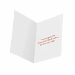 Paper Frenzy Red Envelope Greetings Christmas Holiday Cards with Kraft Envelopes - 25 pack