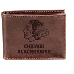 Evergreen Chicago Blackhawks Crazy Horse Collection Bi-Fold Wallet