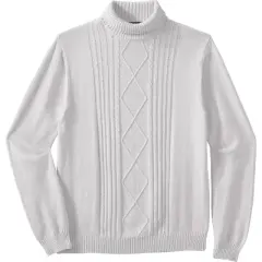 Liberty Blues Men's Big & Tall &trade; Shoreman's Cable Knit Turtleneck Sweater