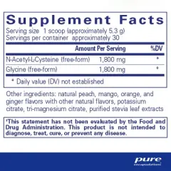 Pure Encapsulations NAC + Glycine Powder - Immune Support, Detox Cleanse & Glutathione Production* - Amino Acids - Gluten Free & Non-GMO - 5.6 oz