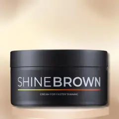 Byrokko Shine Brown Boosting Tanning Cream (7.1 oz) | Fast-Absorbing, Cruelty-Free & Hydrating With 100% Natural Oils for Deep, Nourished Glow