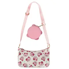 Kirby Character Repeat Print White Handbag