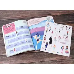 Barbie: Super Sticker Book: Through the Decades - (1001 Stickers) by Marilyn Easton (Paperback)