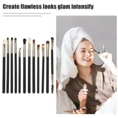 Unique Bargains Eye Makeup Brushes Travel Makeup Brush Set Eyeshadow Eyebrow Eyeliner Makeup Brushes Set 1 Set