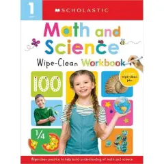 First Grade Math/Science Wipe Clean Workbook: Scholastic Early Learners (Wipe Clean) - (Paperback)