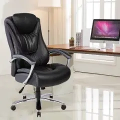 Sapphtopaz Executive Office Chair with Ergonomic High-Back, Adjustable Gaming Chair with Headrest Support, Swivel Computer Chair for Office