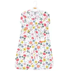 Hudson Baby Infant Girl Long Sleeve Cotton Jersey Sleeping Bag, Sack, Blanket, Modern Botanical