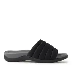 Dearfoams Womens Low Foam Slide Sandal