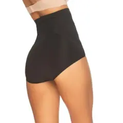 Felina Women's Fusion High Waist Shapewear Panty (Black, Medium)